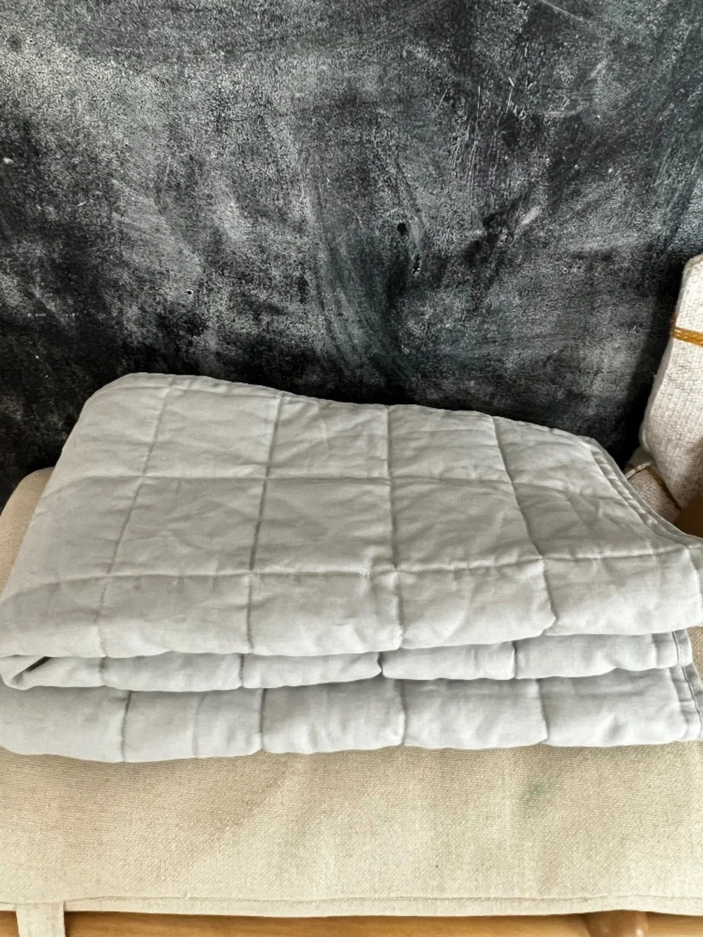 Quince European linen box quilt King size sham set